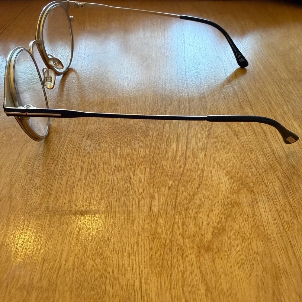 Tom Ford Dark Eyeglasses with Brown Case - Picture 3 of 8